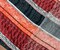 Blue-Multi Rayon Boho Stripe Printed Momie Crepe Woven Fabric By the Yard